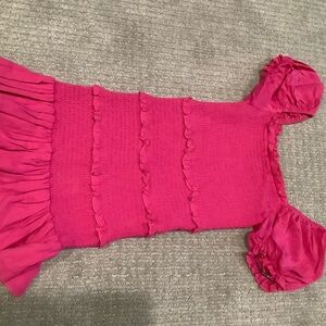 Katie J NYC Pink Ruffled Dress